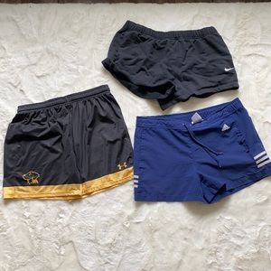 Nike, Under Armour, Adidas Shorts